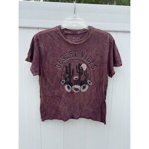 Women’s Brown Desert Vibes Short Sleeve T-Shirt Small Fifth Sun
